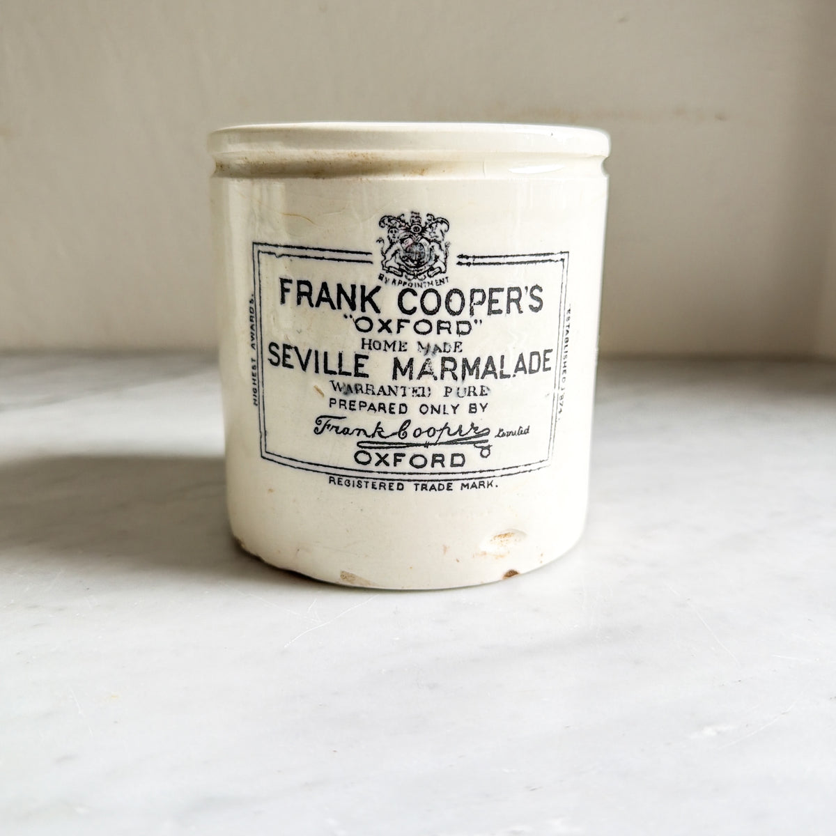Frank Cooper's Oxford Seville Marmalade Pot – Antique Victorian Ironstone
