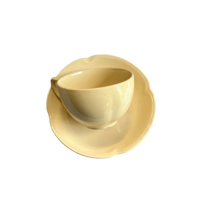 Yellow Teacup and Saucer by Johnson Bros GoldenDawn