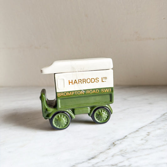 Carlton Ware Harrods Ltd Brompton Road ceramic delivery van front side view