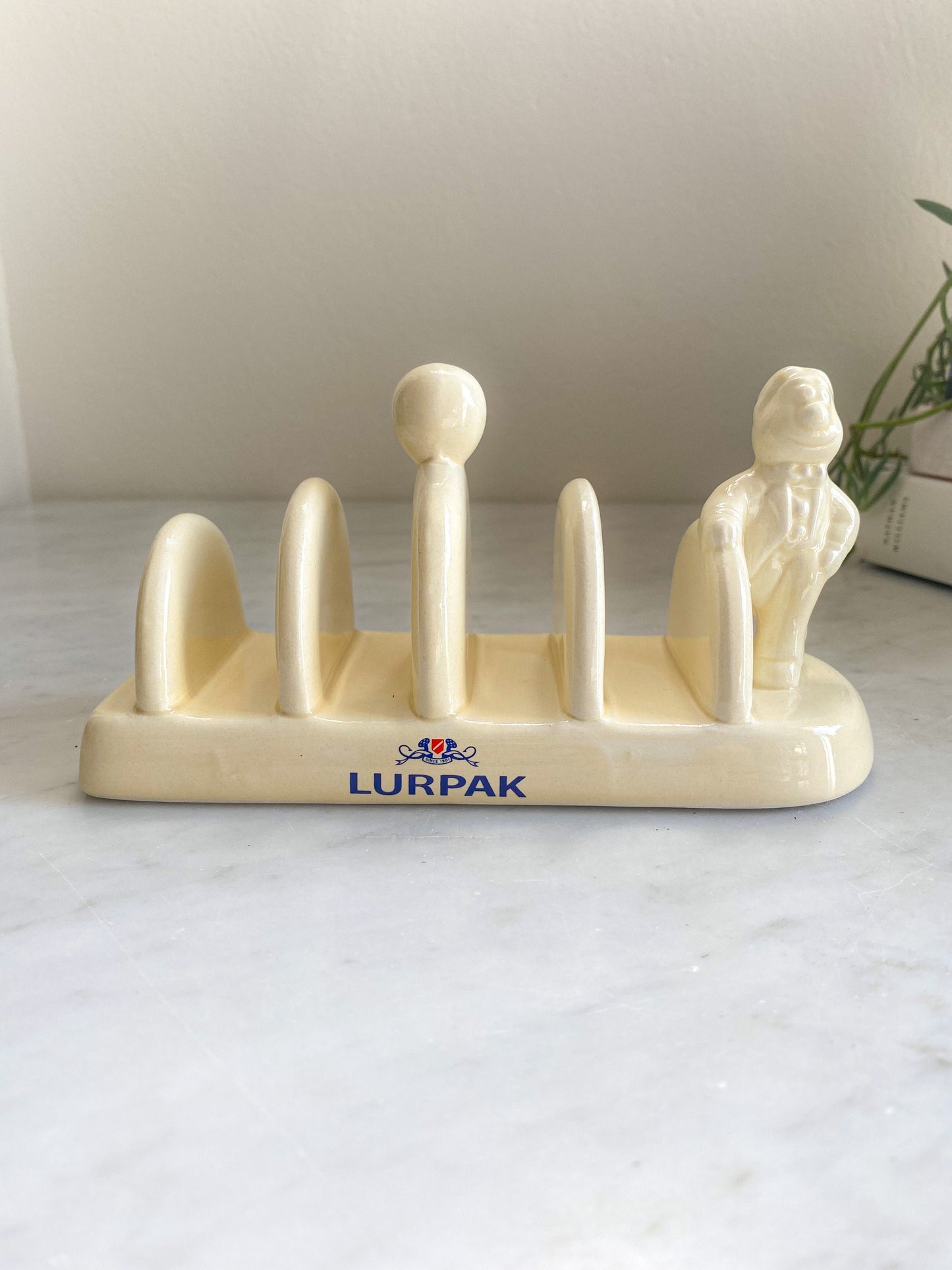 Vintage Lurpak Ceramic Toast Rack: British Advertising Novelty