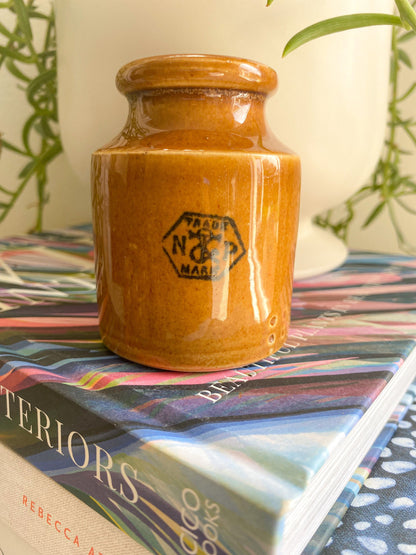 Antique Taylors Prepared Mustard Jar: Victorian England Collectible