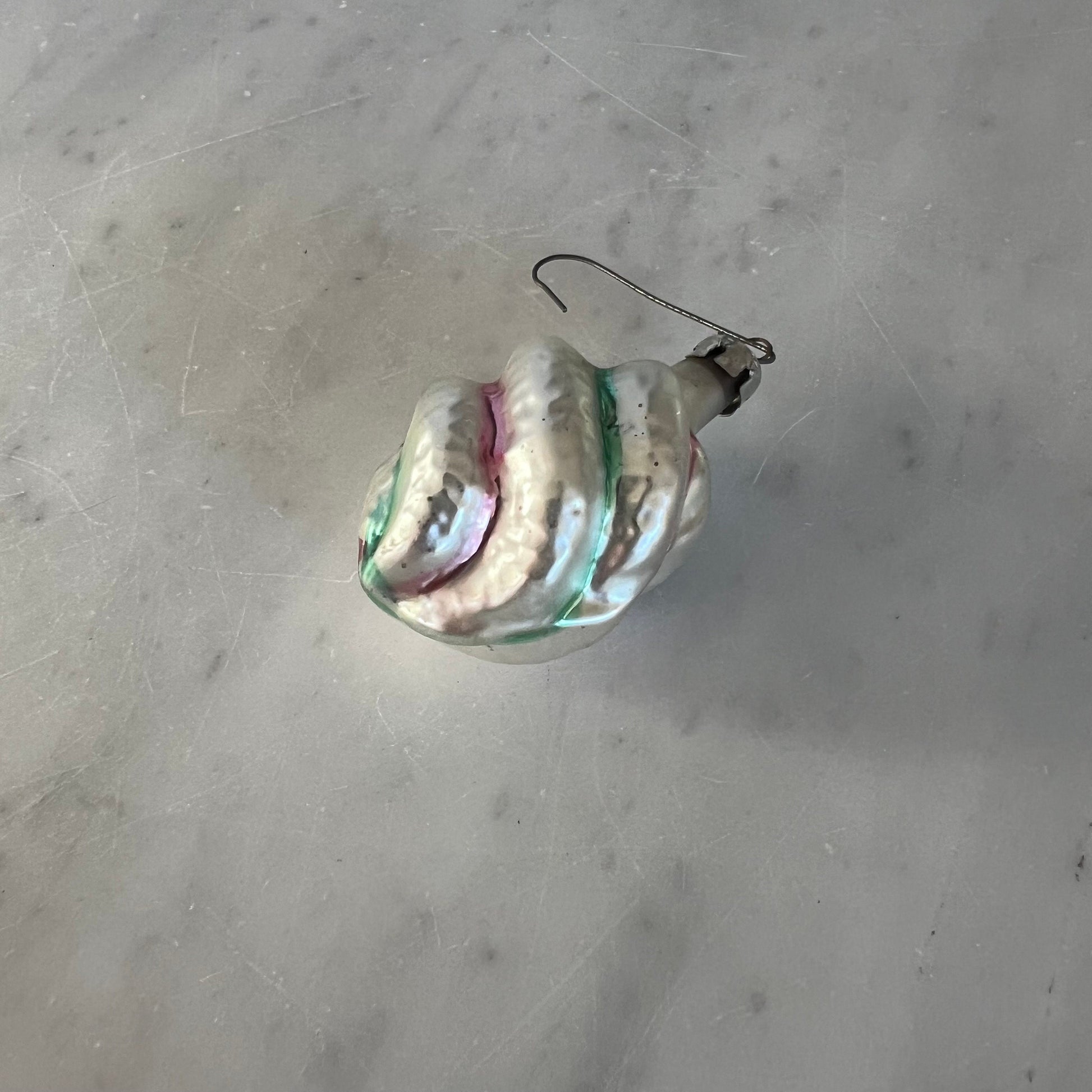 Vintage Mercury Glass Christmas Ornaments - Strawberry or Twisted Candy Canes