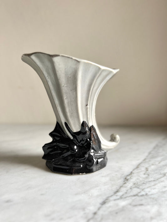 Vintage Brush McCoy Cornucopia Vase or Indoor Planter