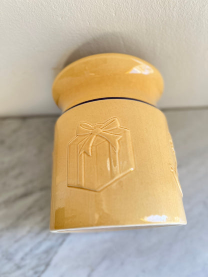 Vintage Williams Sonoma Holiday Cookie Jar Canister by Mason Cash, Made in England