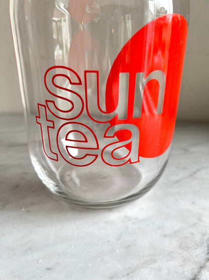 Vintage MCM Sun Tea Canister: Triomphe 3 Liter Glass Jar