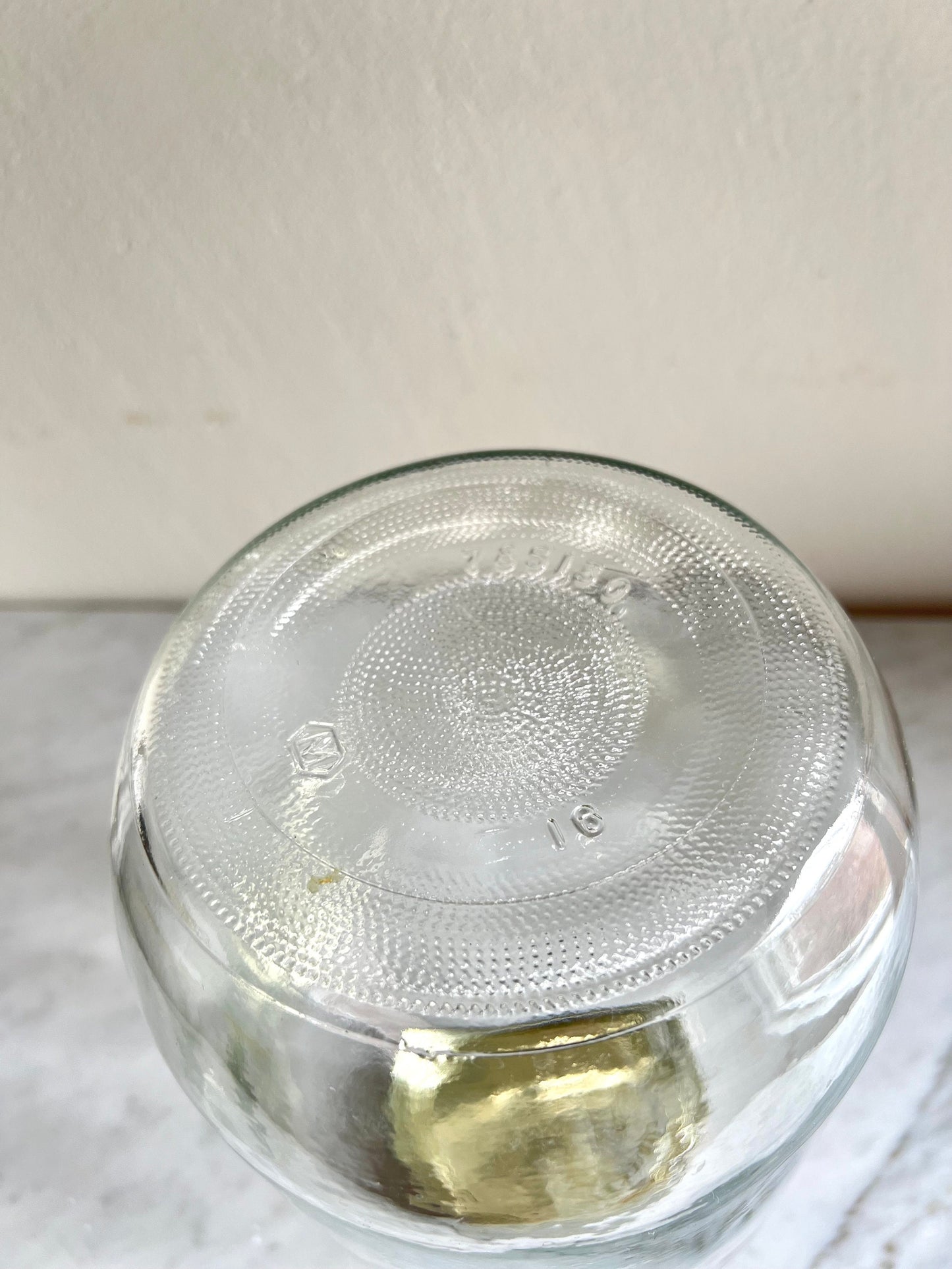 Vintage Hellmann's Mayonnaise Gallon Glass Jar with Original Metal Lid