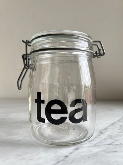 Vintage Triomphe France Tea Canister: MCM Kitchen Storage