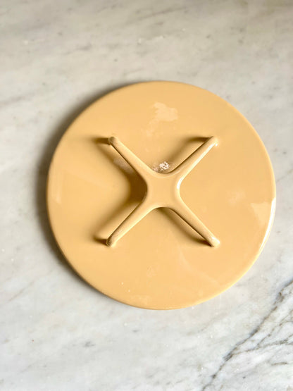 Vintage Dansk Kobenstyle Yellow Dutch Oven: Mid-Century Enamel Cookware