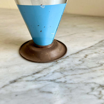 Vintage Tala Cook's Measure Cone: Blue & Silver Baking Tool