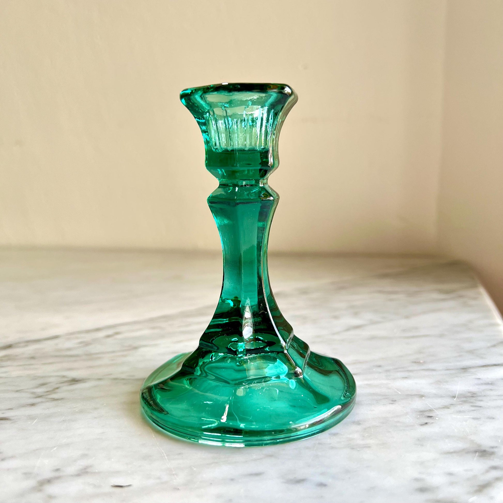 Vintage Candle Holders in Multiple Styles. Vintage Glass Candlestick Holders. Art Deco Taper Candleholders . Depression Glass Candle Holders