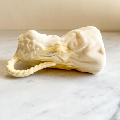 Belleek Undine Figurative Female Creamer (1940s) – Vintage Irish Porcelain – Water Nymph Design