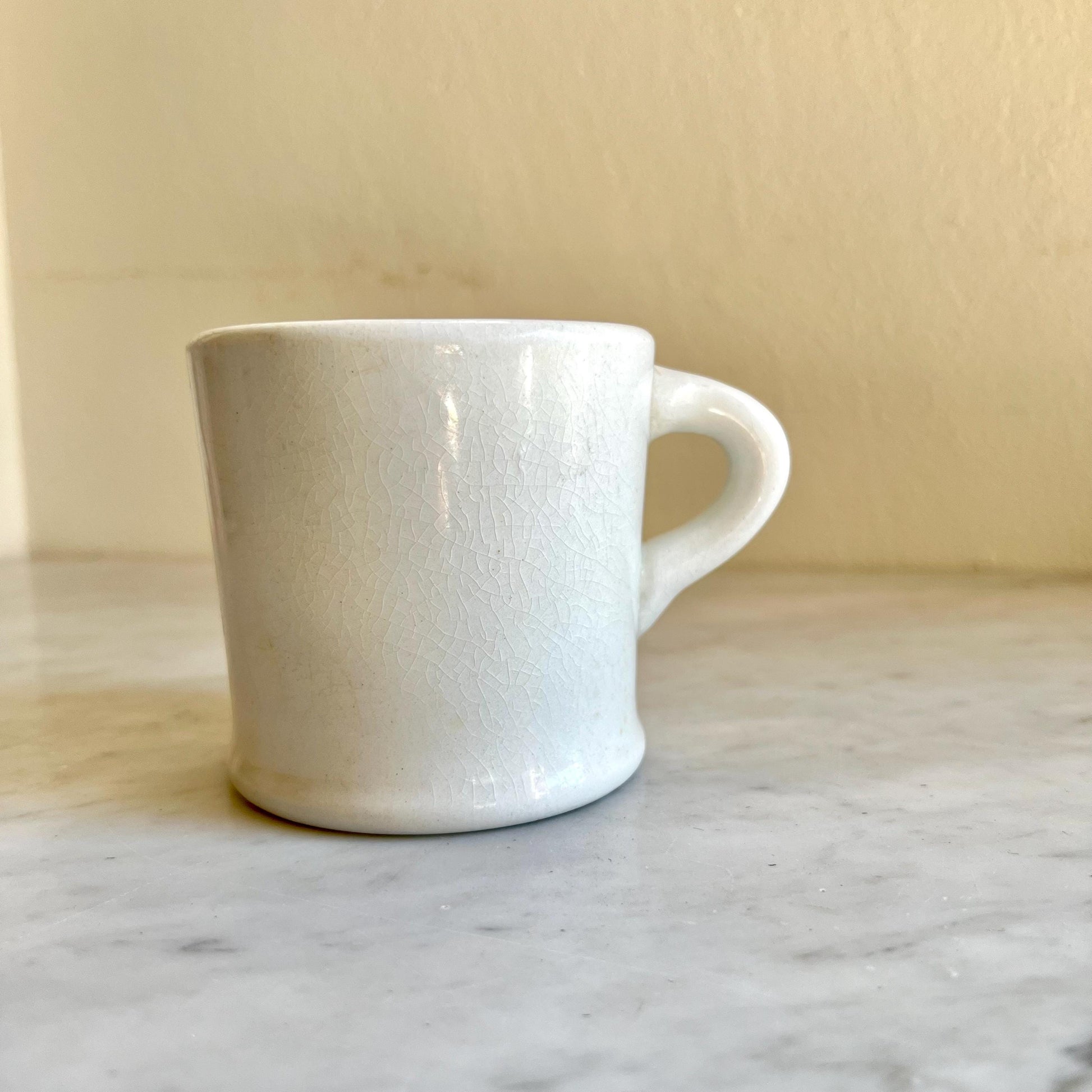 8oz Restaurantware White Mug, Diner Style Mug, Vintage Small Mug, Retro Coffee Mug, Coffee Lover Gift, Tea Lover Gift, Vintage Flicker