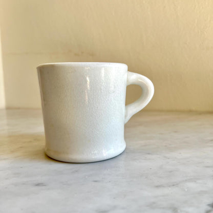 8oz Restaurantware White Mug, Diner Style Mug, Vintage Small Mug, Retro Coffee Mug, Coffee Lover Gift, Tea Lover Gift, Vintage Flicker