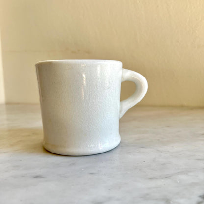 8oz Restaurantware White Mug, Diner Style Mug, Vintage Small Mug, Retro Coffee Mug, Coffee Lover Gift, Tea Lover Gift, Vintage Flicker