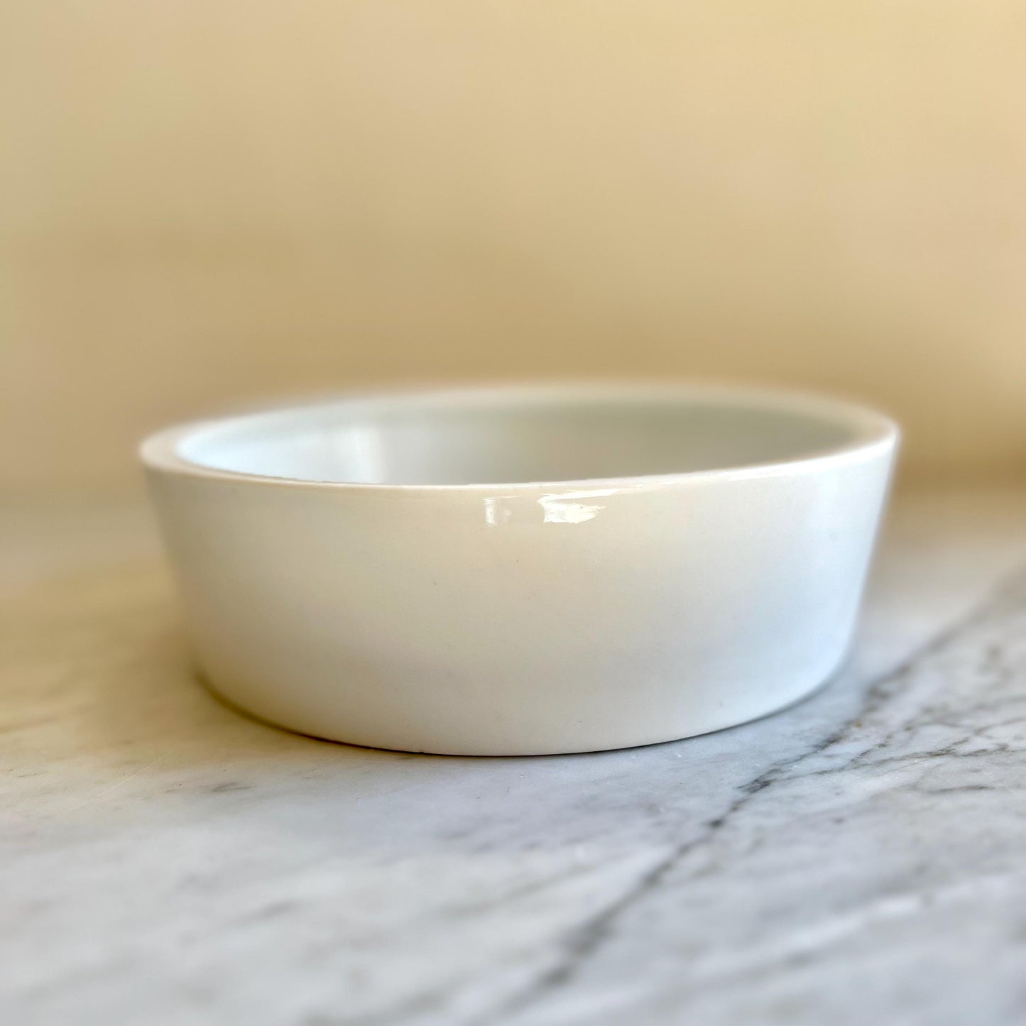 Antique T&V Limoges France Porcelain Bowl – Tressemann and Vogt White Round Dish – Limoges French China