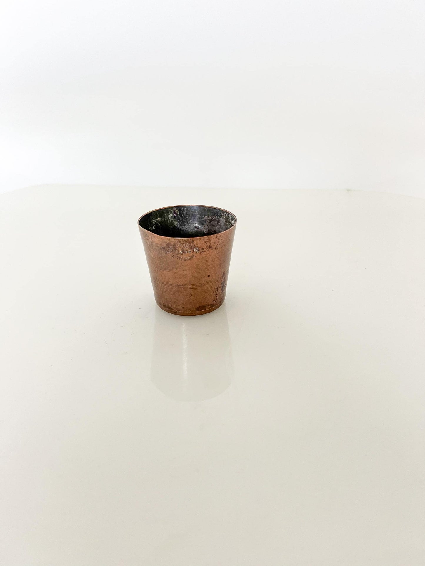 Antique Copper Spirit Measure – W.M. Still & Co Ltd London Distilling Equipment Cup