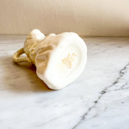 Belleek Undine Figurative Female Creamer (1940s) – Vintage Irish Porcelain – Water Nymph Design