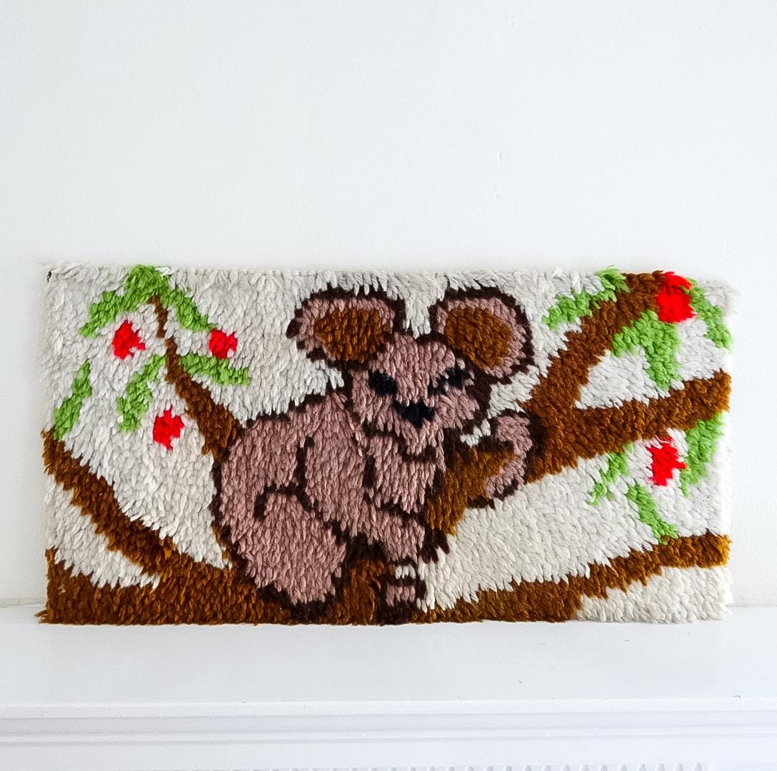 Koala Bear Finished Latch Hook