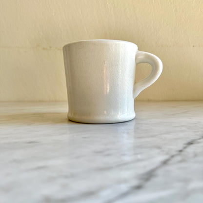 8oz Restaurantware White Mug, Diner Style Mug, Vintage Small Mug, Retro Coffee Mug, Coffee Lover Gift, Tea Lover Gift, Vintage Flicker
