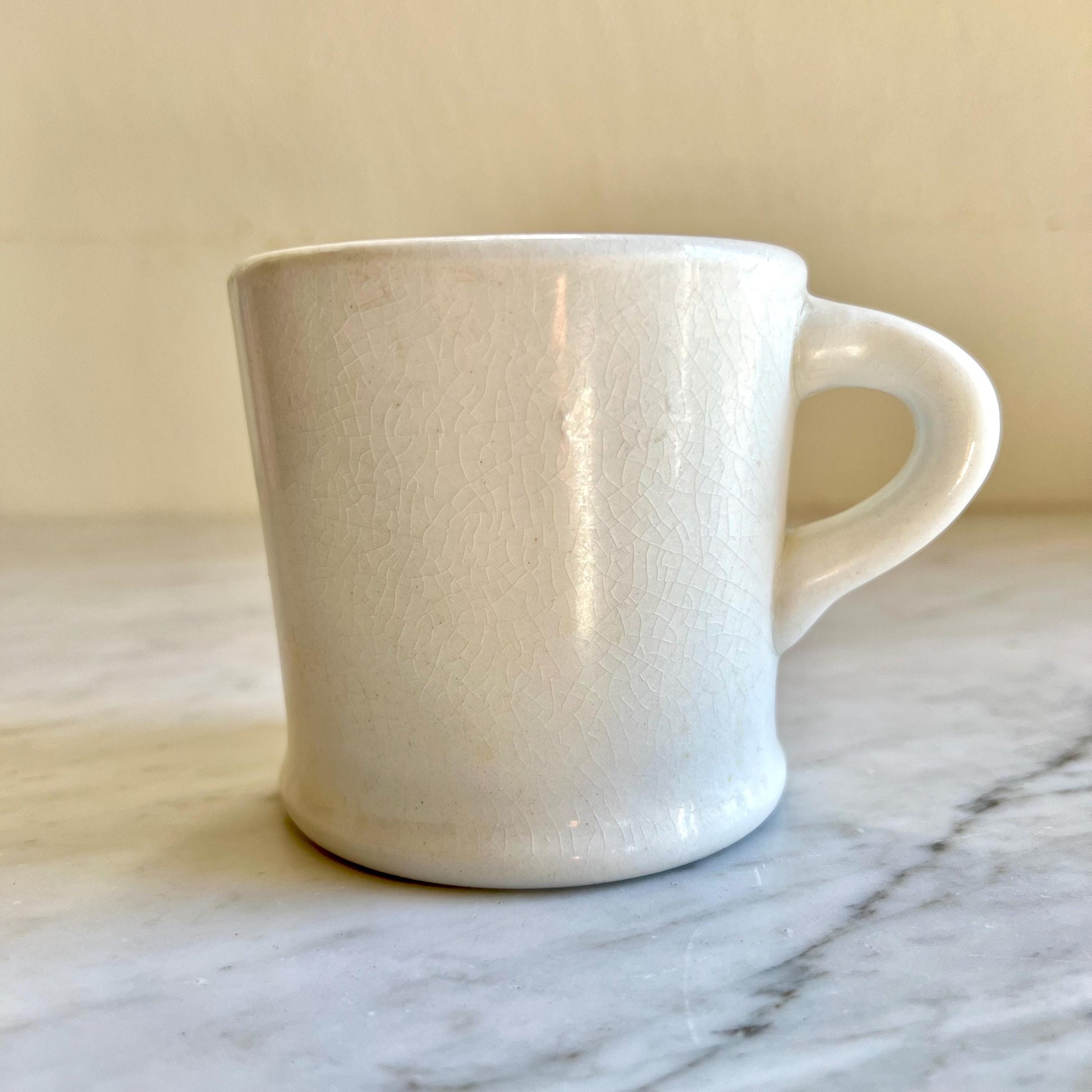 8oz Restaurantware White Mug, Diner Style Mug, Vintage Small Mug, Retro Coffee Mug, Coffee Lover Gift, Tea Lover Gift, Vintage Flicker