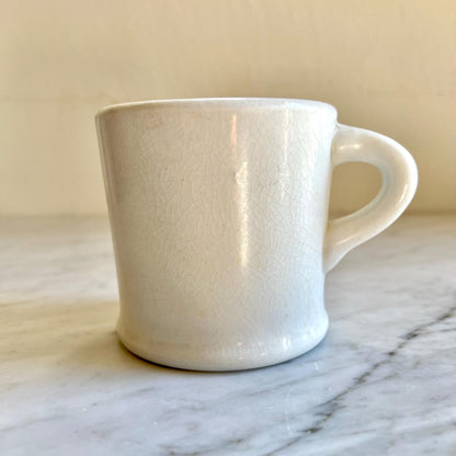 8oz Restaurantware White Mug, Diner Style Mug, Vintage Small Mug, Retro Coffee Mug, Coffee Lover Gift, Tea Lover Gift, Vintage Flicker