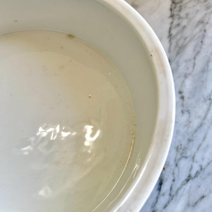 Antique T&V Limoges France Porcelain Bowl – Tressemann and Vogt White Round Dish – Limoges French China