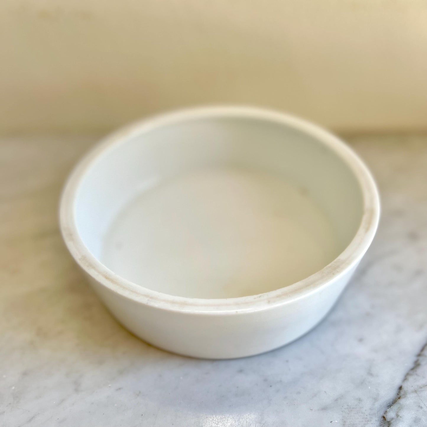 Antique T&V Limoges France Porcelain Bowl – Tressemann and Vogt White Round Dish – Limoges French China