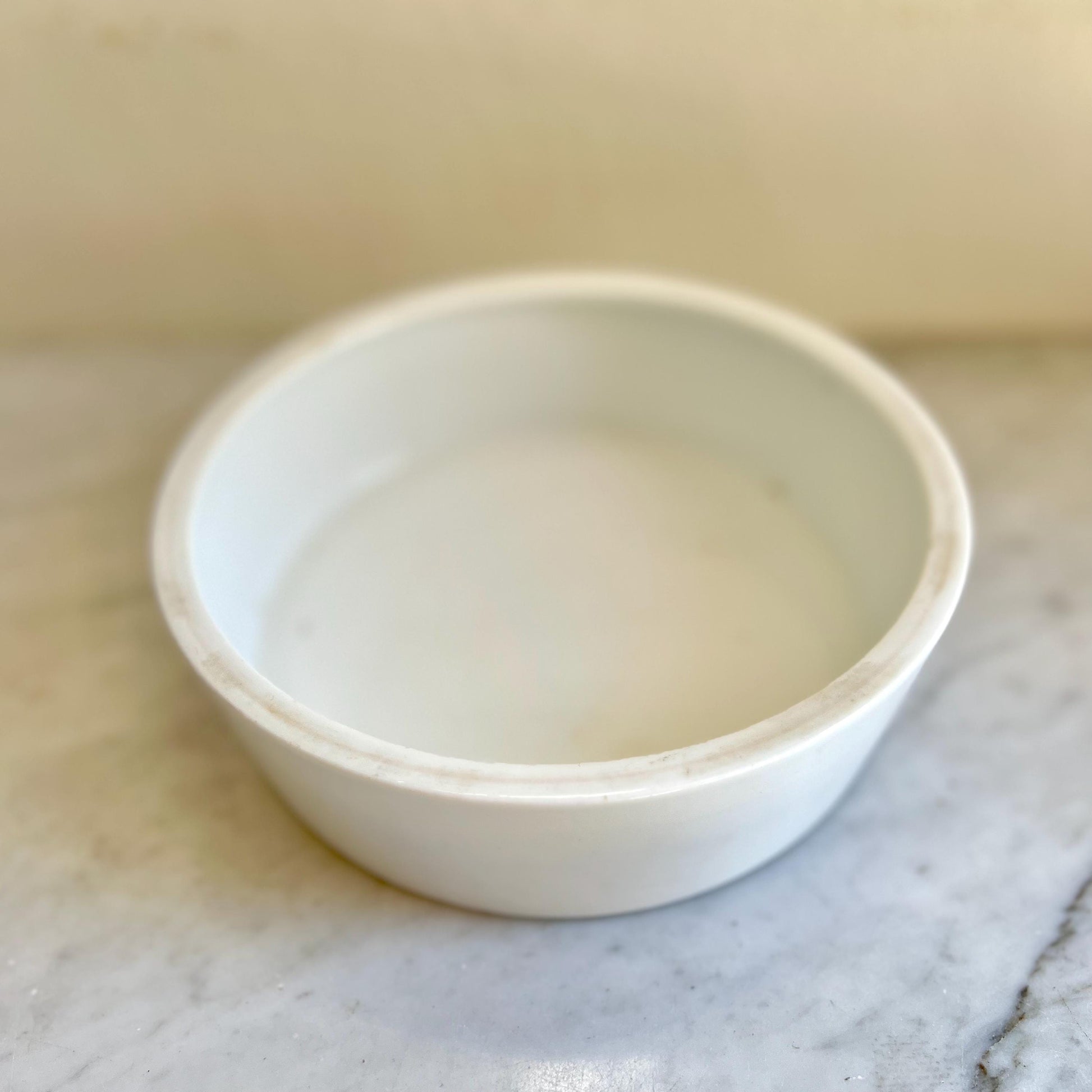Antique T&V Limoges France Porcelain Bowl – Tressemann and Vogt White Round Dish – Limoges French China
