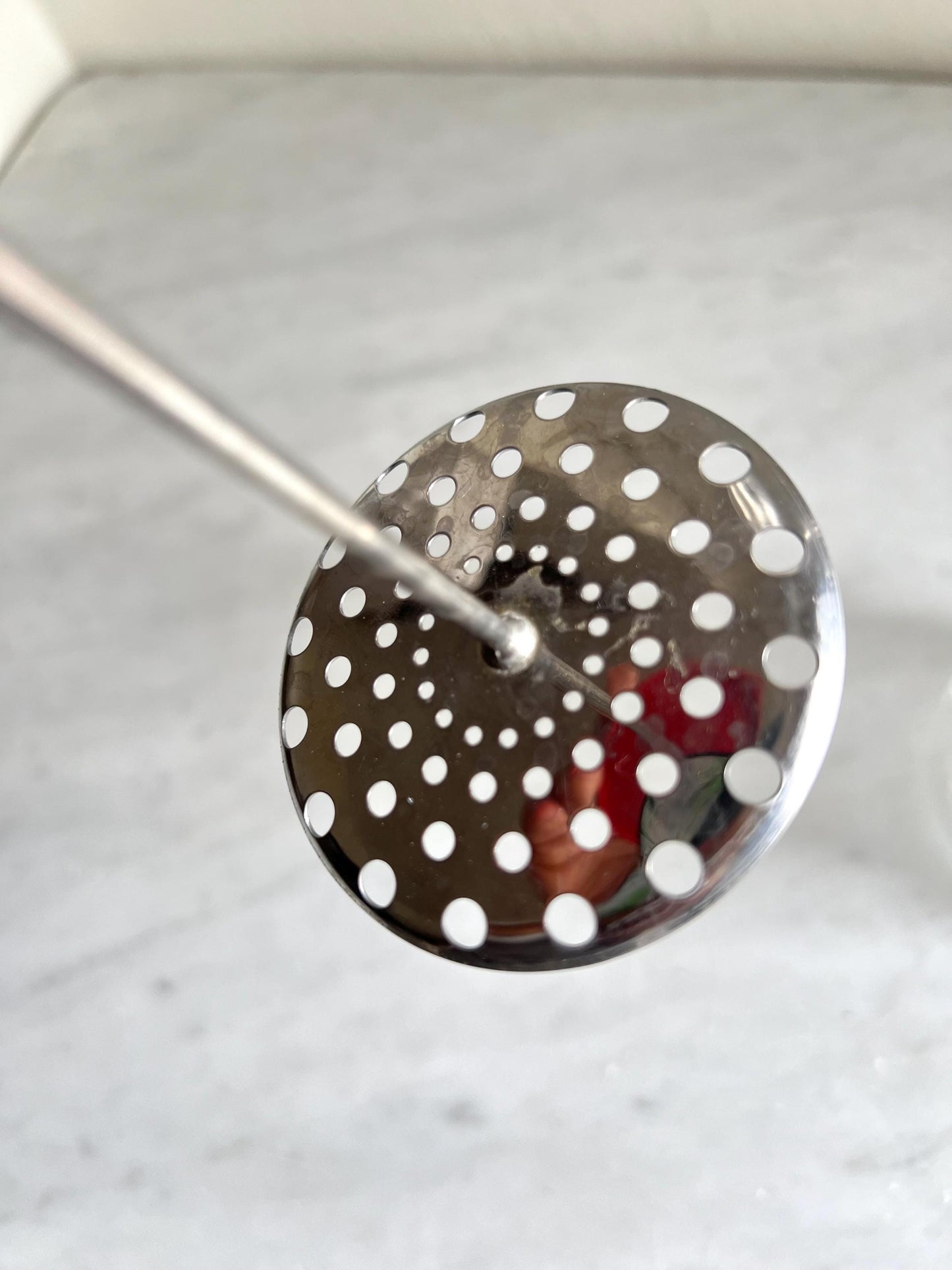 Vintage JAJ Pyrex Milk Frother: Red/Yellow Sputnik, Mid-Century Barware