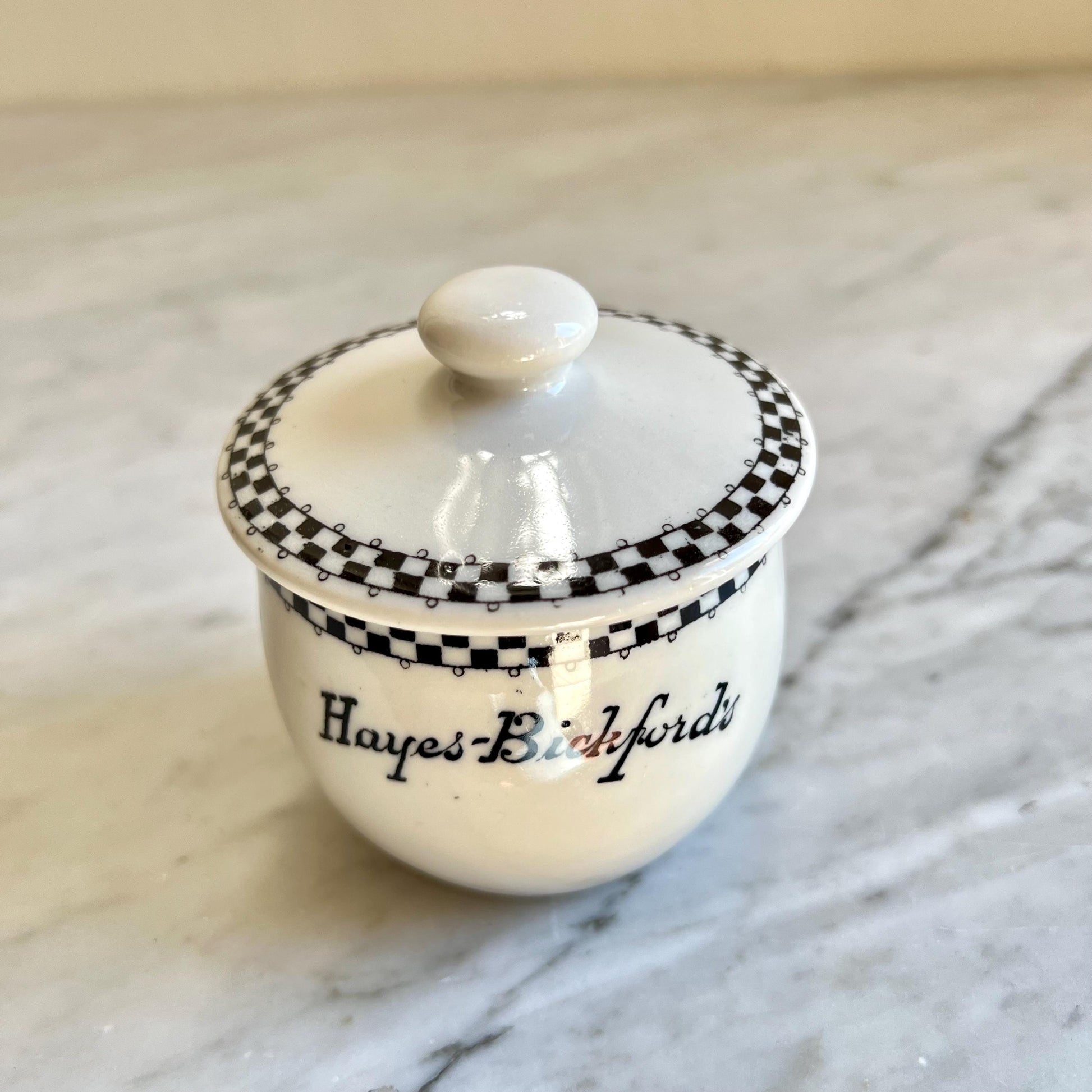 Vintage Hayes-Bickford’s Jam Pot with Lid – Diner Restaurant Ware Collectible