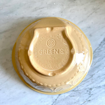 TG Green Gripstand 12" Beige Vintage Mixing Bowl Made in England