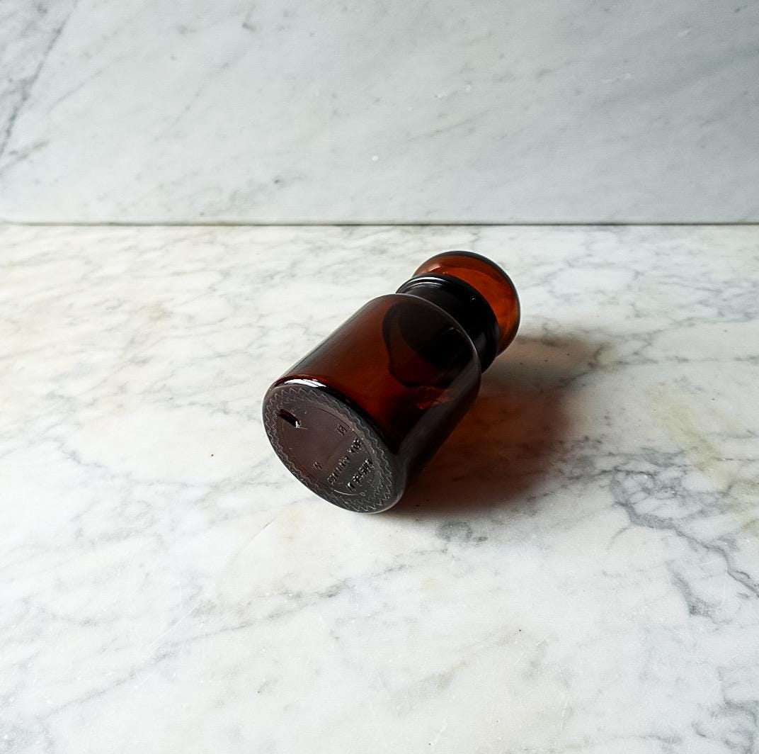 Vintage Amber Apothecary Jar, Belgium