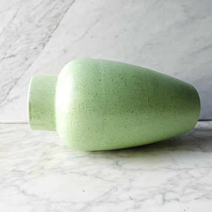 Vintage Mid Century Stanford Sebring Pottery Green Speckle Vase | Plant Pot | Planter 219-E
