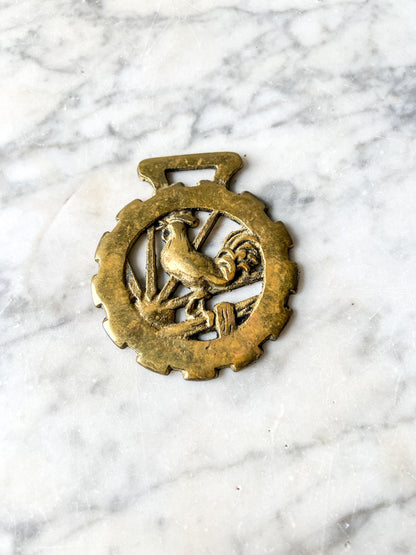 Vintage English Souvenir Horse Brass Medallion Harness Ornaments