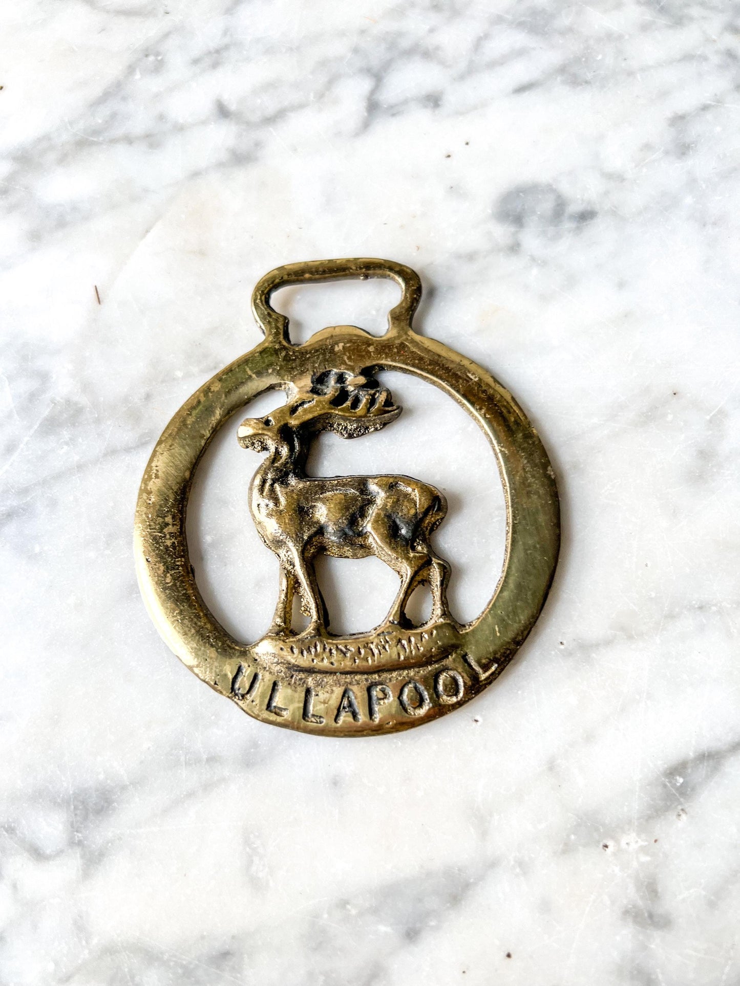 Vintage English Souvenir Horse Brass Medallion Harness Ornaments