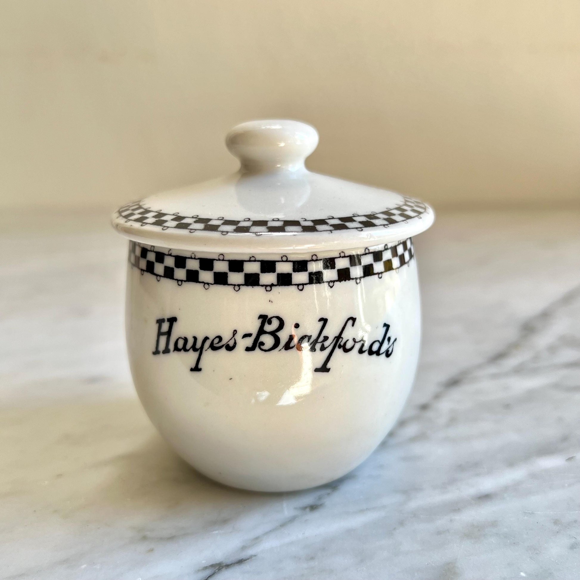 Vintage Hayes-Bickford’s Jam Pot with Lid – Diner Restaurant Ware Collectible