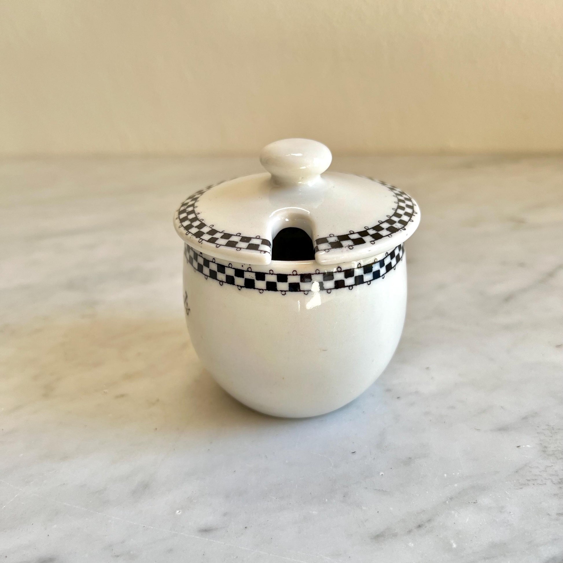 Vintage Hayes-Bickford’s Jam Pot with Lid – Diner Restaurant Ware Collectible