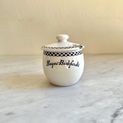 Vintage Hayes-Bickford’s Jam Pot with Lid – Diner Restaurant Ware Collectible