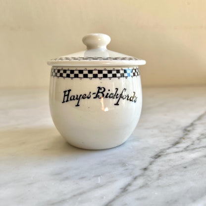 Vintage Hayes-Bickford’s Jam Pot with Lid – Diner Restaurant Ware Collectible