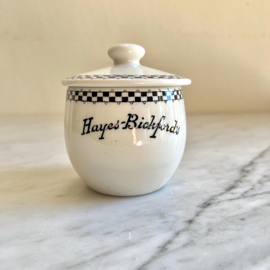 Vintage Hayes-Bickford’s Jam Pot with Lid – Diner Restaurant Ware Collectible