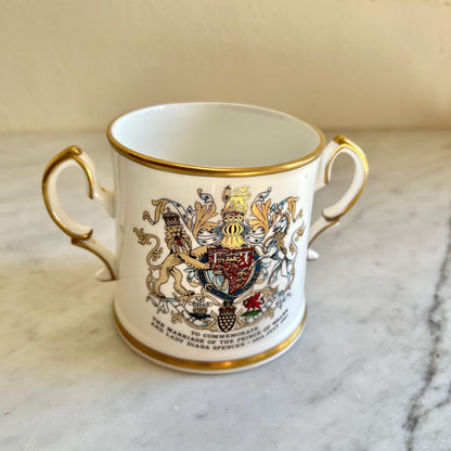 Royal Stafford 1981 Wedding Loving Cup: Charles & Diana Bone China