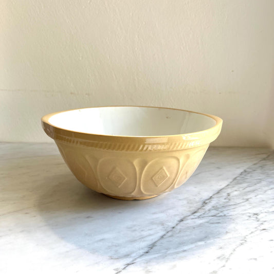 TG Green Gripstand 12" Beige Vintage Mixing Bowl Made in England