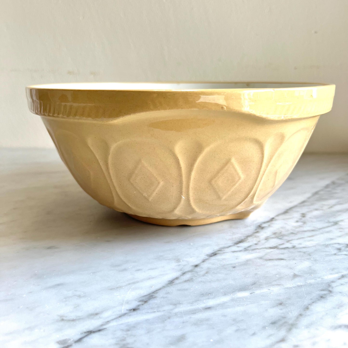 TG Green Gripstand 12" Beige Vintage Mixing Bowl Made in England
