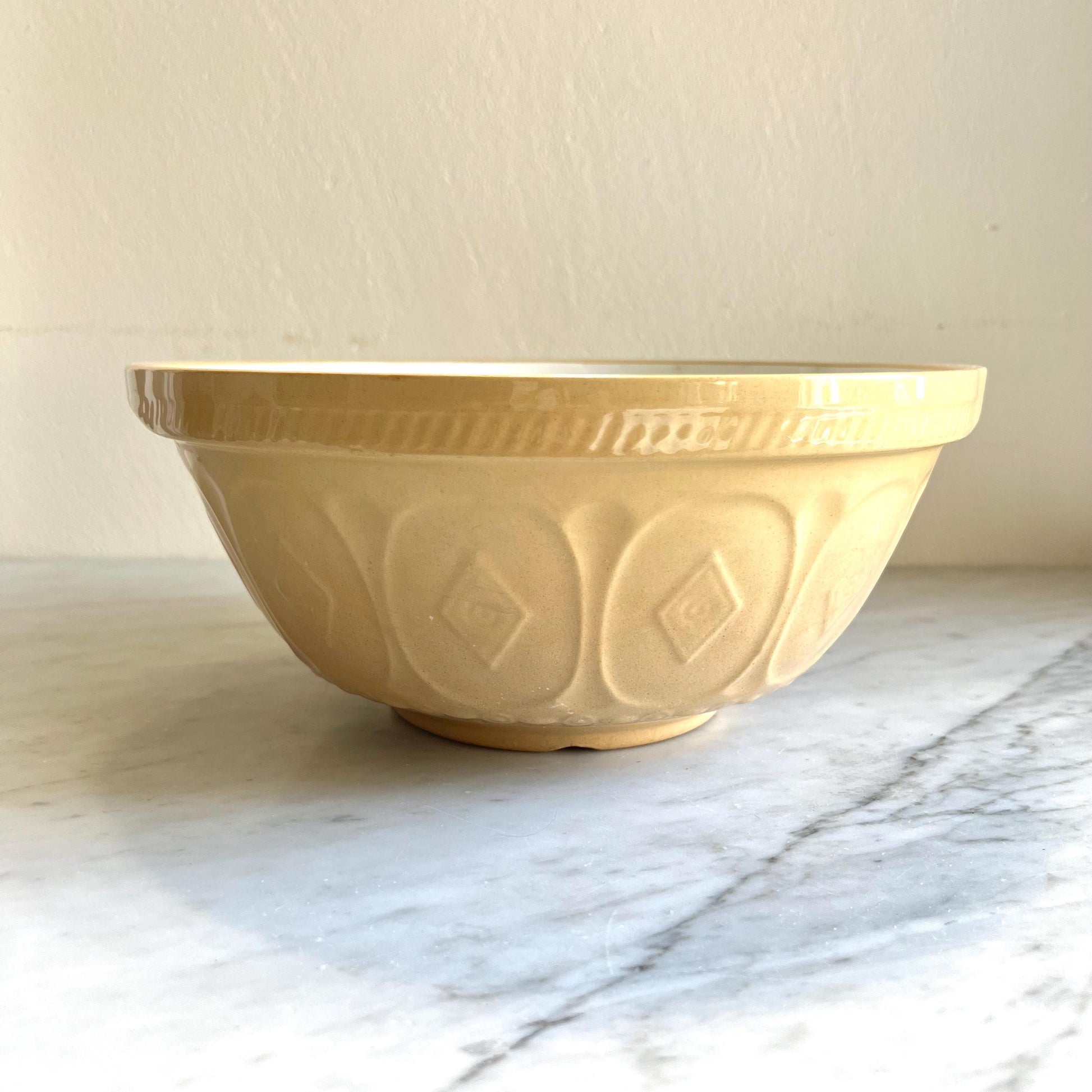 TG Green Gripstand 12" Beige Vintage Mixing Bowl Made in England