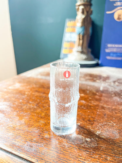 Pair of Vintage Iittala Niva Glasses – Tapio Wirkkala Design, Made in Finland, Original Stickers