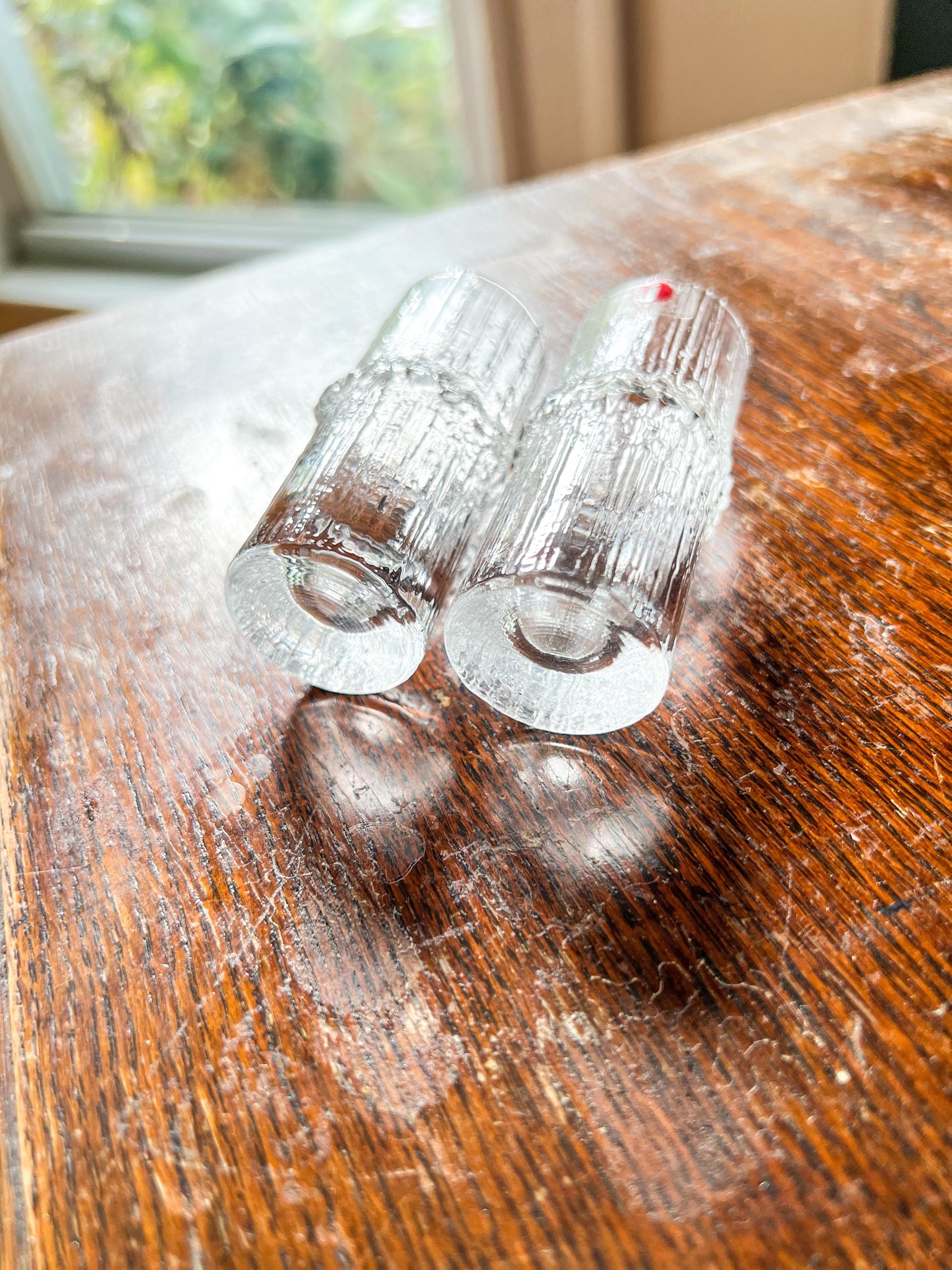 Pair of Vintage Iittala Niva Glasses – Tapio Wirkkala Design, Made in Finland, Original Stickers