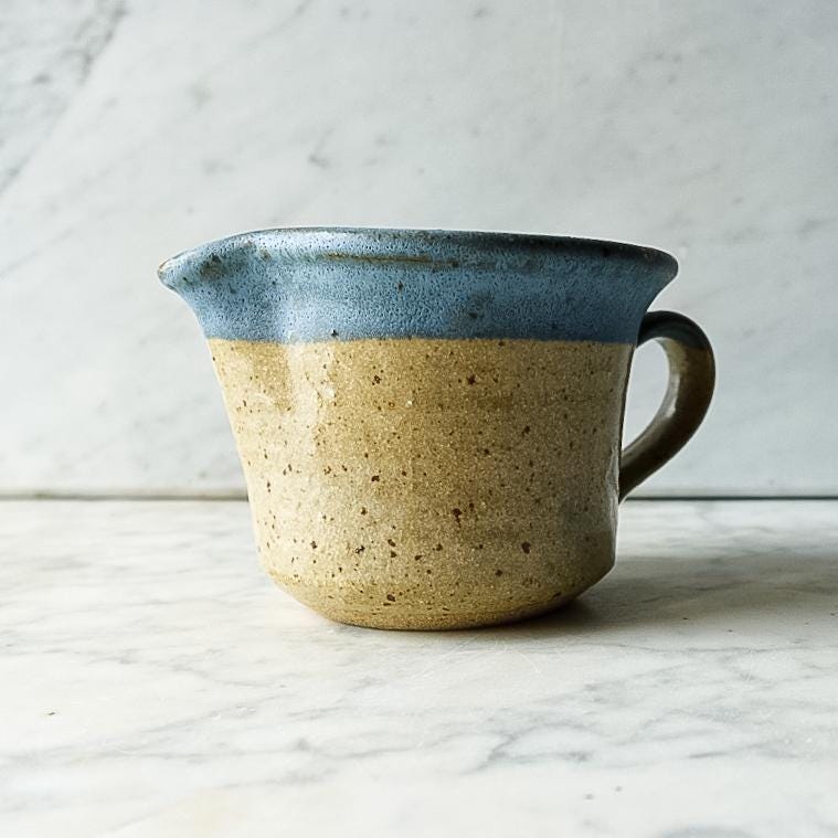 Signed Studio Pottery Milk Pitcher / Jug / Creamer