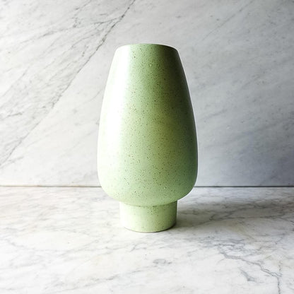 Vintage Mid Century Stanford Sebring Pottery Green Speckle Vase | Plant Pot | Planter 219-E