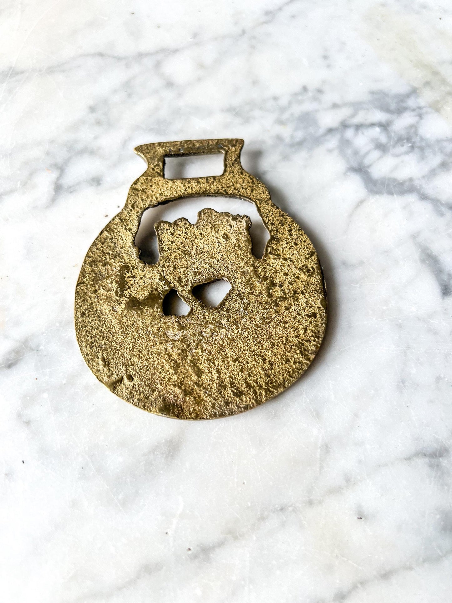 Vintage English Souvenir Horse Brass Medallion Harness Ornaments