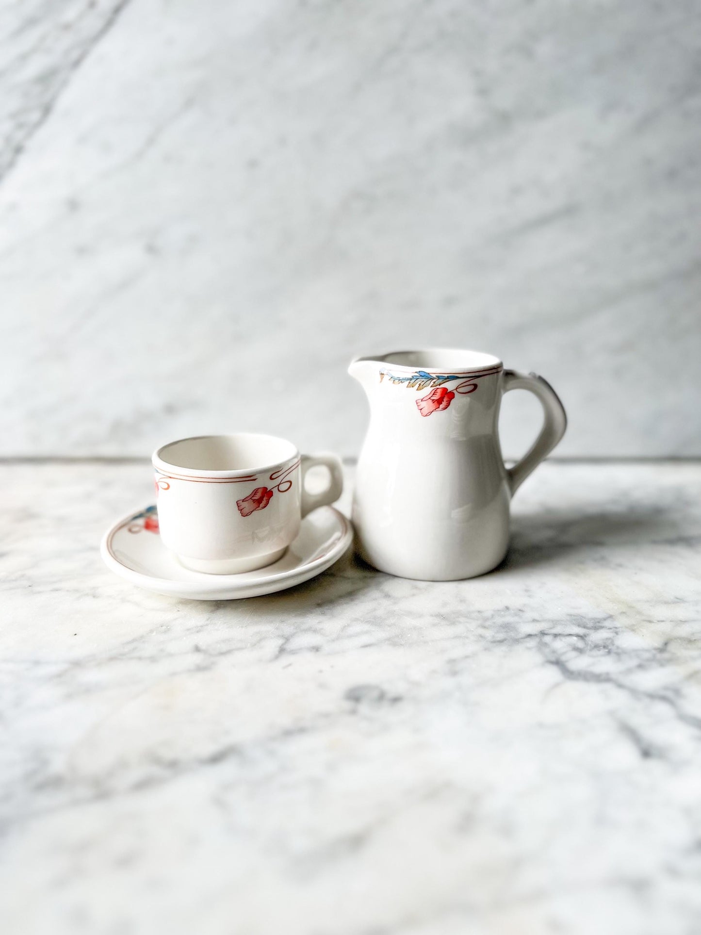 Vintage Duraline Dudson Cup and Saucer – Super Vitrified, Made in England